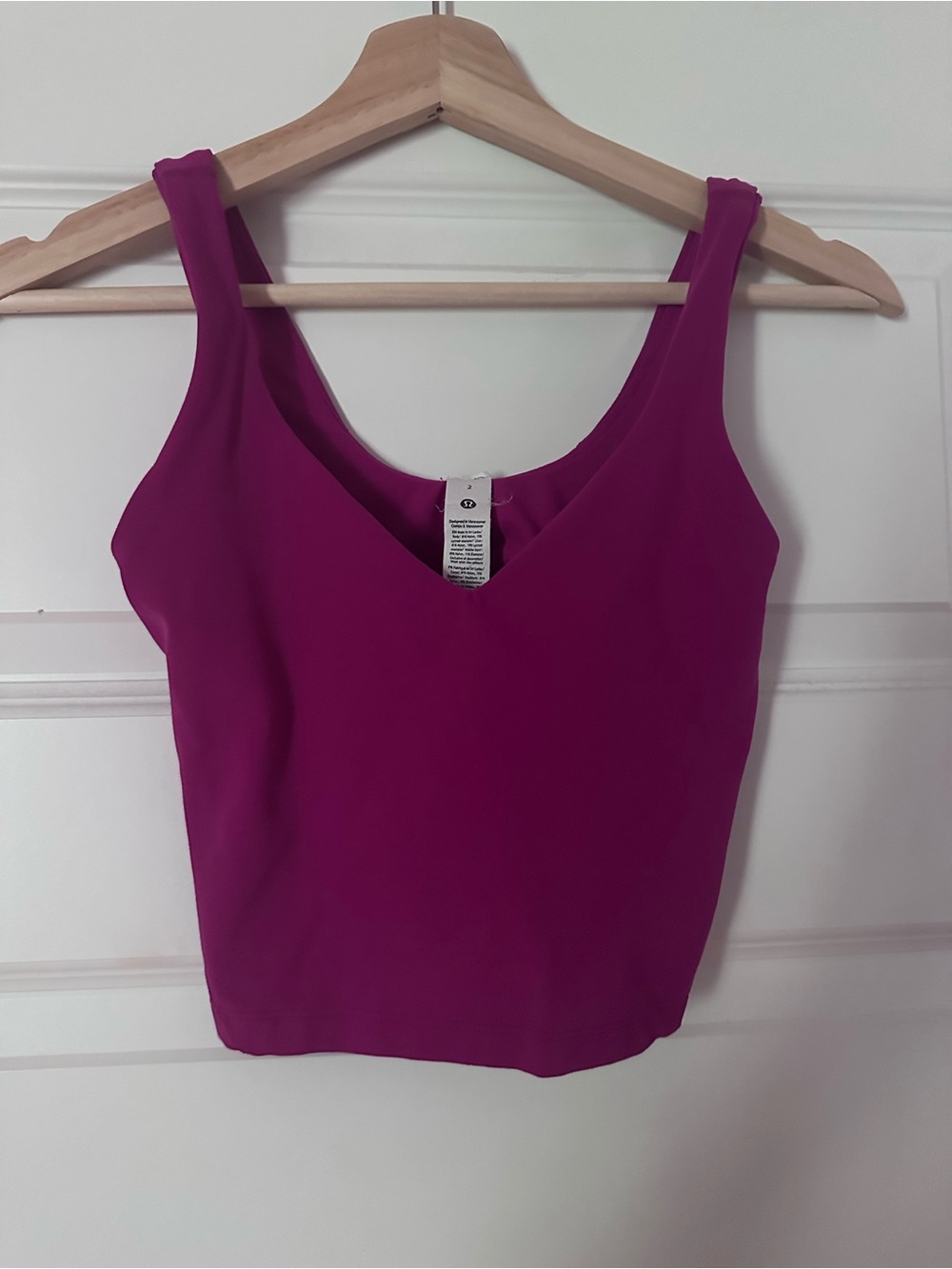 lululemon athletica Magenta V-Neck Tank Top